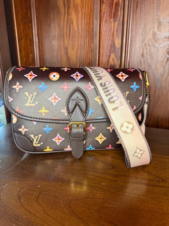 None Handbags - Multicolor Monogram Brown Canvas Crossbody Bag